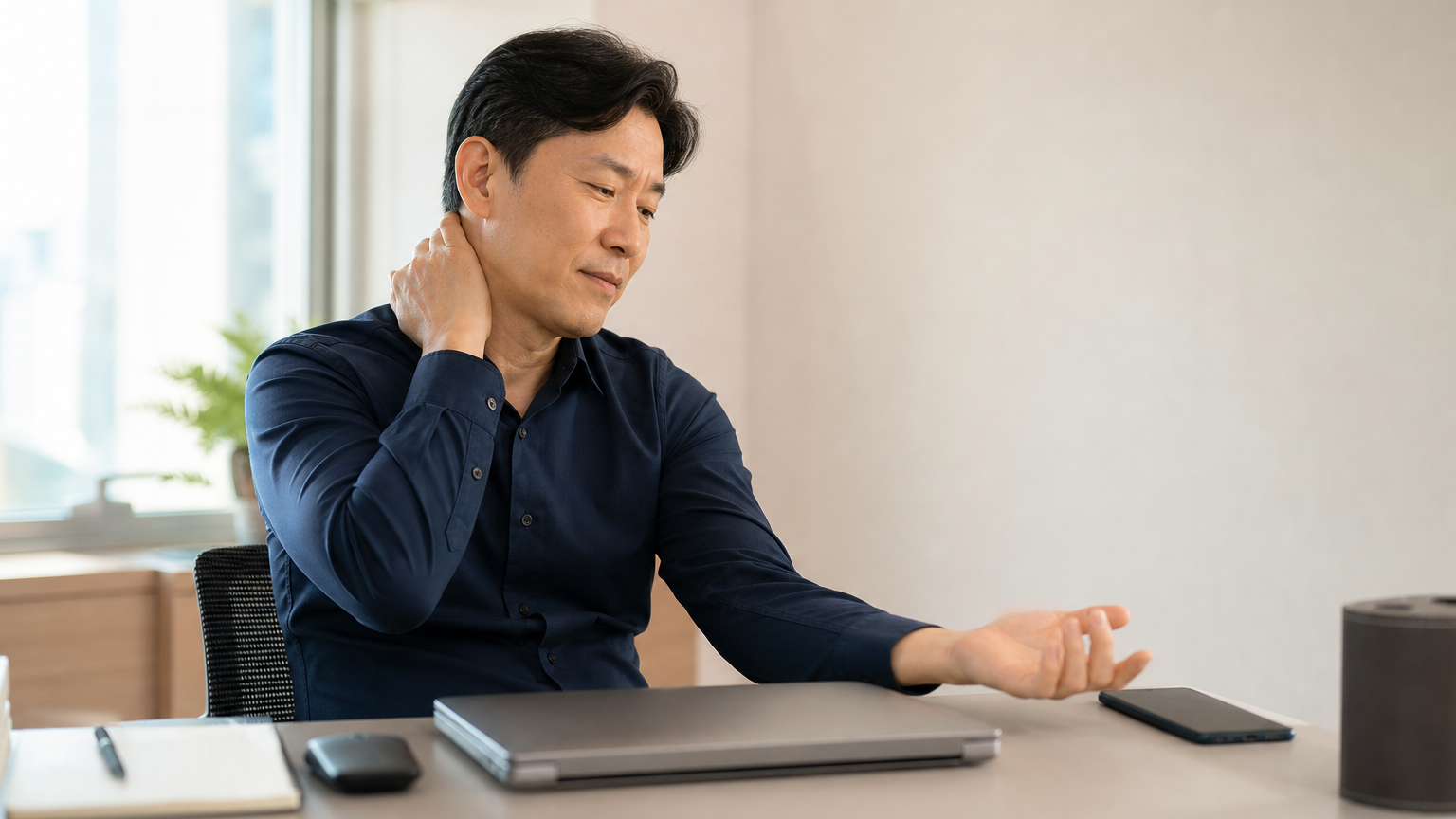 퇴근길 노트북 덮을 때 찌릿! 목덜미 뻐근함과 팔 저림, 목디스크일까? 상단 이미지